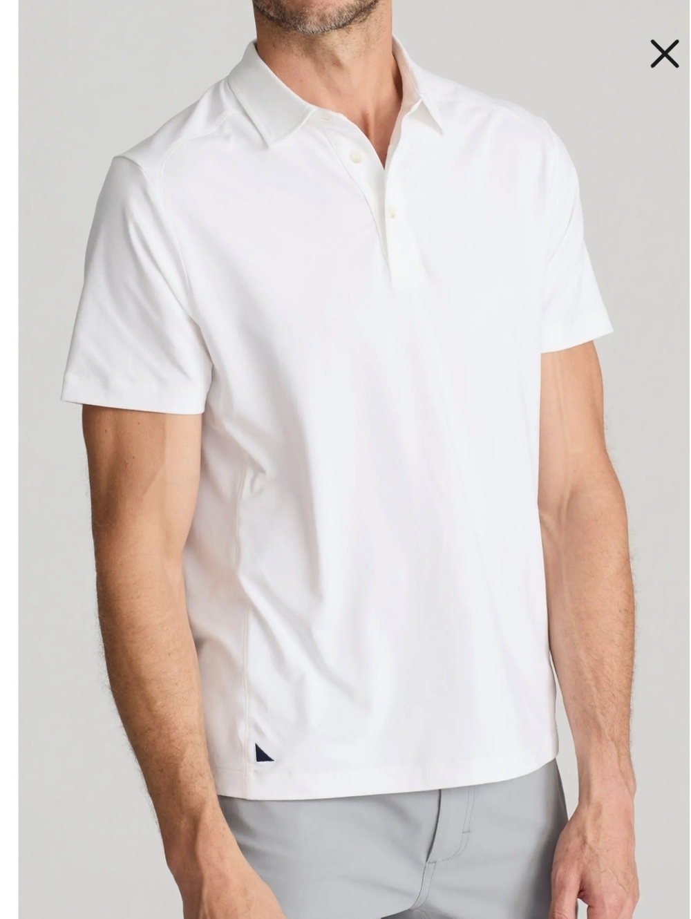 Untuckit Men's White Performance Polo Shirt